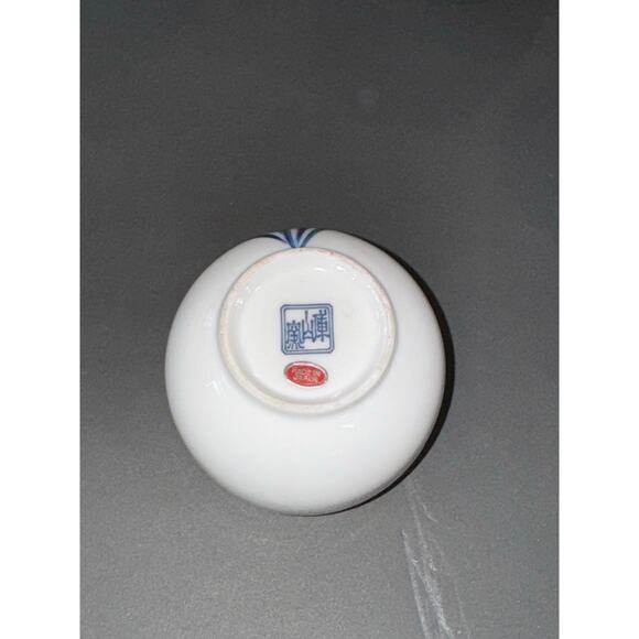 Vintage Japanese Arita-yaki Porcelain Tea Set-Kettle & 6 Handless Tea Cups - Picture 4 of 8